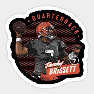 Jacoby Brissett Cleveland Dots Sticker